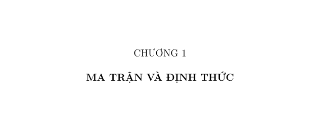 Ôn tập Chương 1: Ma trận và định thức - Đề 01